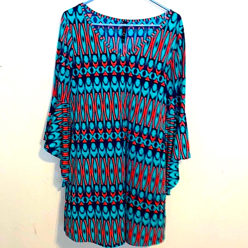 Vision Bell Sleeved Mini-Dress